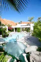 pool and courtyard